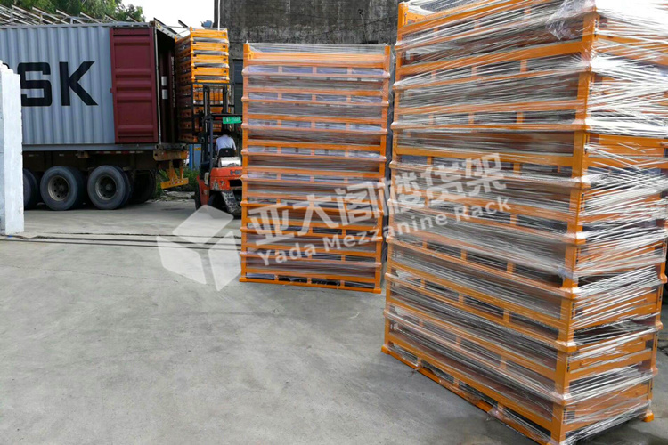 又一批折叠式步匹笼装柜,广州亚大重型货架厂家是你值得信赖的厂家